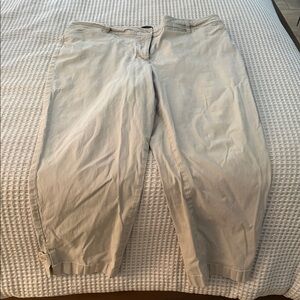 Talbots perfect crop in light tan